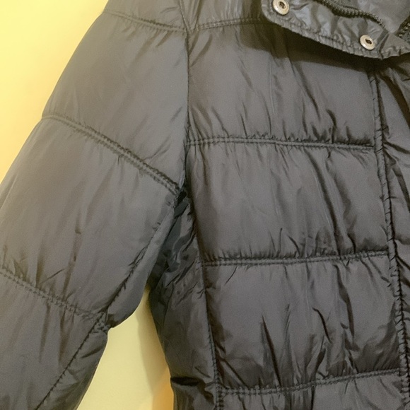 American Eagle Outfitters | Black Quilted Zip Snap Missing Hood Puffer Jacket L - Picture 11 of 17